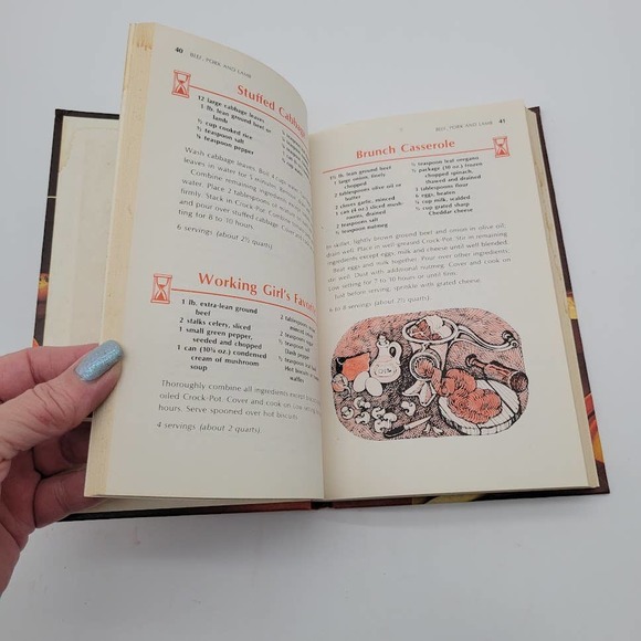 Lot of‎ 2 Vintage Cookbooks The Fabulous Egg 1979 & Rival Crock Pot Cooking 1975 - Picture 7 of 11
